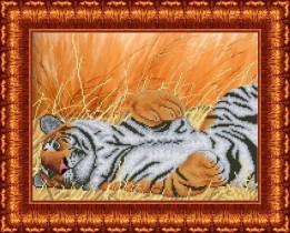 Схема для вышивки бисером КБЖ-3008 Тигр