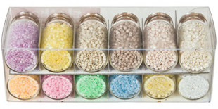 " Zlatka" набор бисера для рукоделия SGB №5 ассорти мат. крашенный