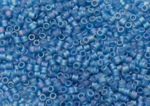 Бисер Япония MIYUKI Delica цилиндр 10/0 5 г DBM-0862 капри блю прозрачный радужный матовый